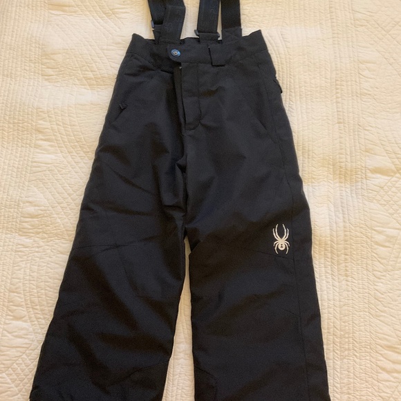 SPYDER unisex black ski pants size 6 - Picture 1 of 6